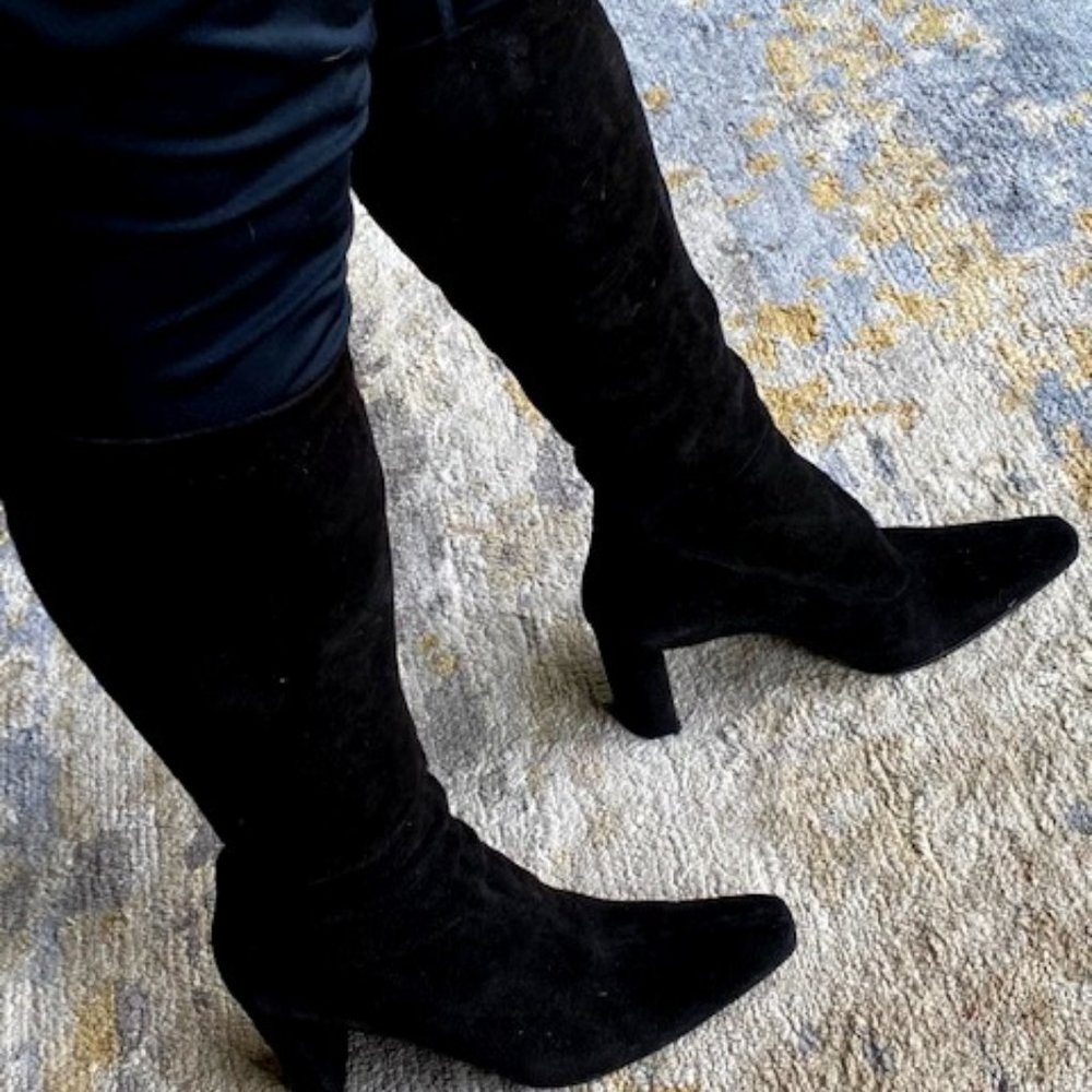 Stephane Kelian black suede boots